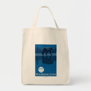 Tote Bag Ours dans le clair de lune - Washington
