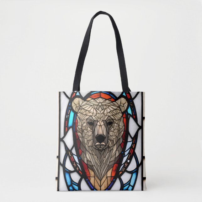 Tote Bag Ours dans les vitres (Devant)