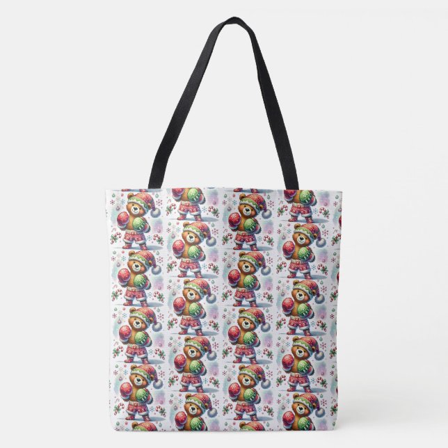 Tote Bag Ours de boîte d'ombre (Devant)