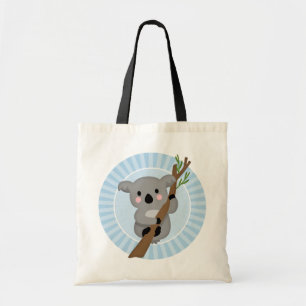 Tote Bag Ours de koala mignon - gris bleu