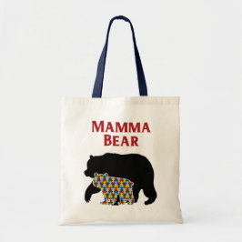 Tote Bag Ours de maman, fierté de maman d'autisme