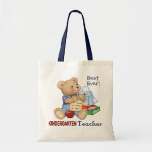Tote Bag Ours d'école - Enseignant de jardin d'enfants