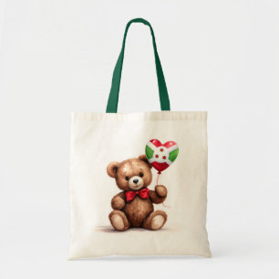Tote Bag ours en peluche & ballon avec le drapeau du Burund