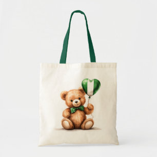 Tote Bag ours en peluche et ballon avec le drapeau nigérian