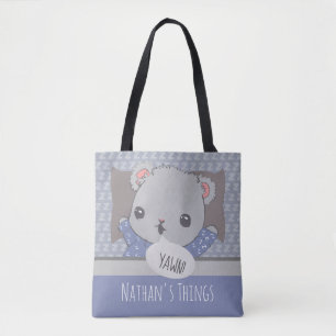Tote Bag Ours en peluche personnalisé