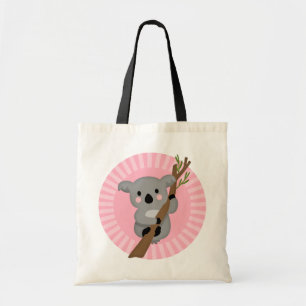 Tote Bag Ours Koala mignon - Fille Gris Rose