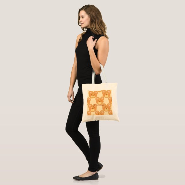 Tote Bag Ours mignon (Devant (modèle))