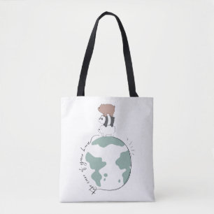 Tote Bag Ours nus - Prenez soin de votre maison