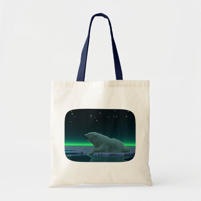 Tote Bag Ours polaire à bord de glace (Devant)