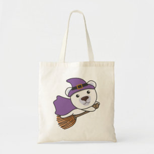 Tote Bag Ours Polaire Halloween Sorcière Enfants Sorcières