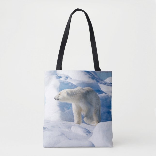 Tote Bag Ours polaire masculin jeune (Devant)