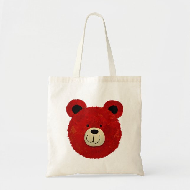 Tote Bag Ours rouge (Devant)