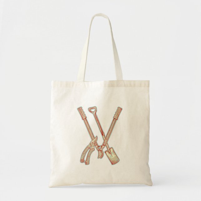 Tote Bag Outils de jardinage (Devant)