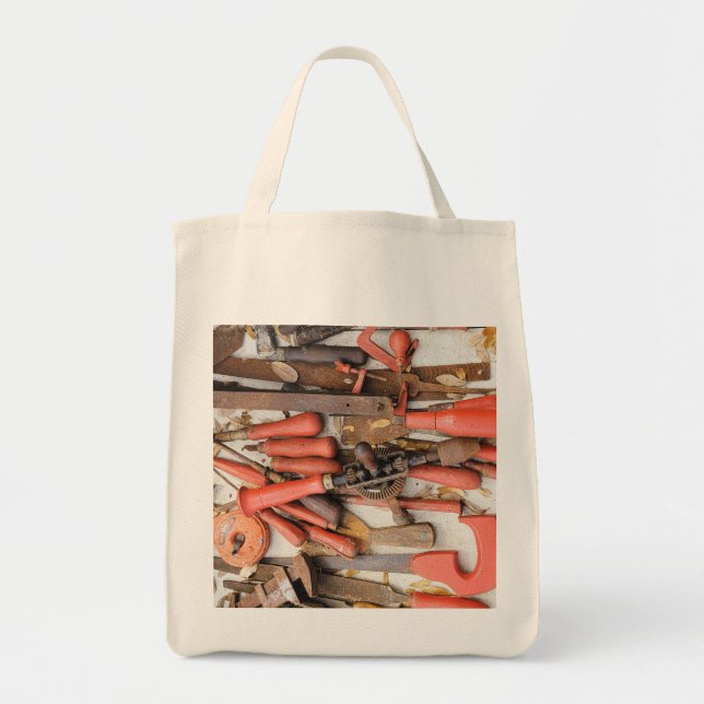 Tote Bag Outils Outil Russe antique Red Man (Devant)