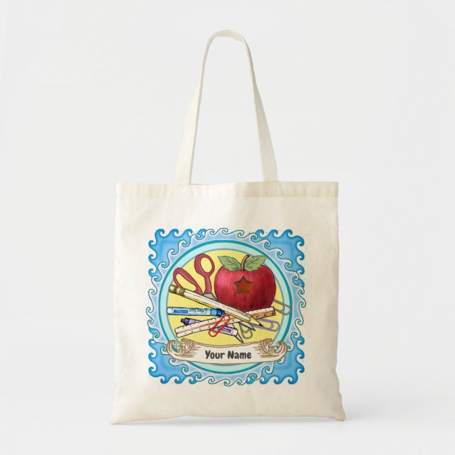 Tote Bag Outils pour Enseignants (Devant)