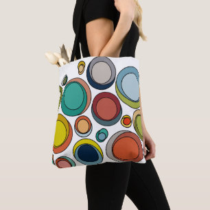 Tote Bag Ovales modernes du milieu du siècle