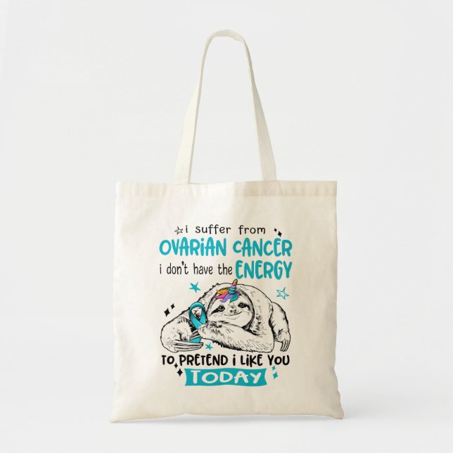 Tote Bag Ovarian Cancer Awareness Month Ribbon Venin (Devant)