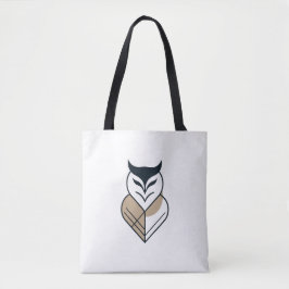 Tote Bag OWL logo geometric design 