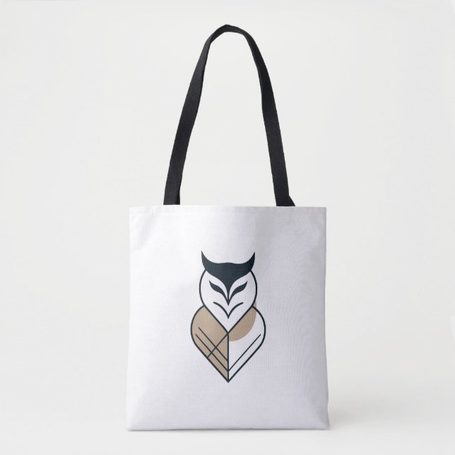 Tote Bag OWL logo geometric design  (Devant)