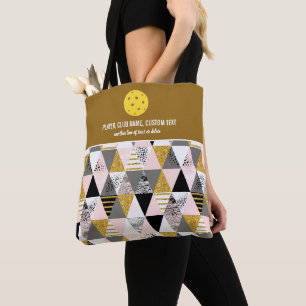 Tote Bag Pagaie de Pickleball Personnalisée à impression