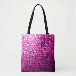 Tote Bag Paillettes rose parties scintillant
