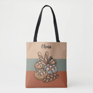 Tote Bag Pain de campagne traditionnel au levain & Baguette