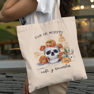 Tote Bag Pain de Mort Café et Souvenirs Jour des Morts