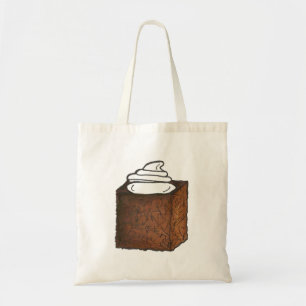 Tote Bag Pain d'épices tranche de gâteau à la crème blanchi
