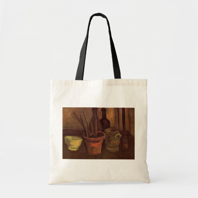 Tote Bag Paintbrusks Still Life en Pot par Vincent van Gogh (Devant)