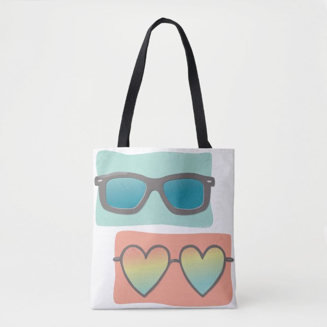 Tote Bag Paire de lunettes de soleil (Devant)