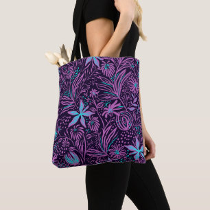 Tote Bag Paisley pourpre personnalisée