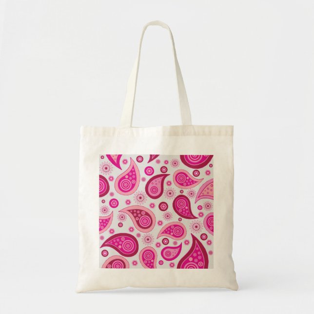 Tote Bag Paisley rose (Devant)