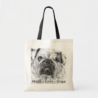 TOTE BAG PAIX * AMOUR * DIVAS FOURRE-TOUT