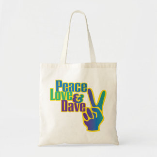 Tote Bag Paix, amour et Dave fourre-tout