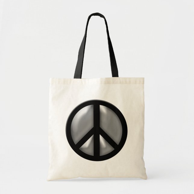Tote Bag Paix argentée (Devant)