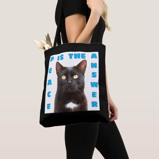 Tote Bag Paix - chat Fourre-tout (De près)