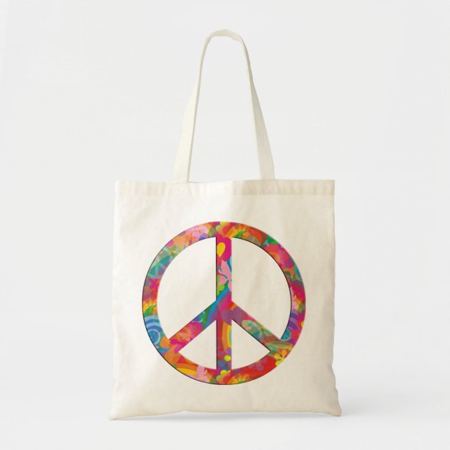 Tote Bag Paix de l'énergie des fleurs (Devant)