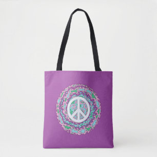 Tote Bag Paix psychédélique