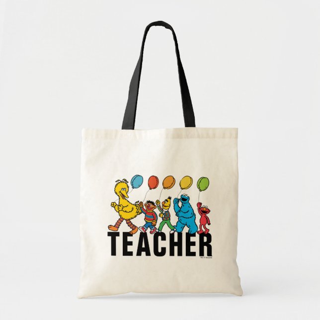 Tote Bag Pal de rue Sésame | Professeur de ballons de fête (Devant)