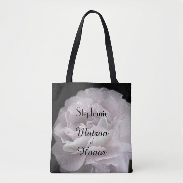 Tote Bag Pâle personnalisé par dame de honneur - rose de (Devant)