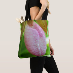 Tote Bag Pale Rose Lady Slipper Orchidée Fleur gros