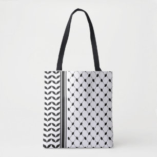 Tote Bag Palestine Keffiyeh Motif Scarf