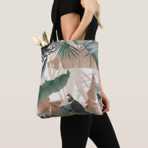 Tote Bag Palm Banana Feuilles Bliss (Couleurs D'Automne) 1