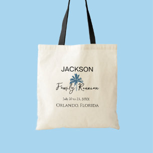 Tote Bag Palm Tree Beach Vacances Famille Réunion