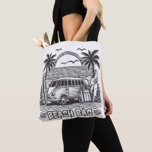 Tote Bag Palm Tree Escape Van Coloration
