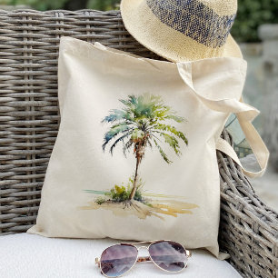 Tote Bag Palm Tree Sea Tropical Summer