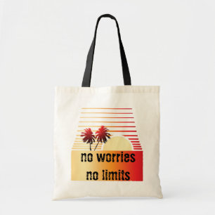 Tote Bag Palm Tree Stylisé Sunset Beach Tropical
