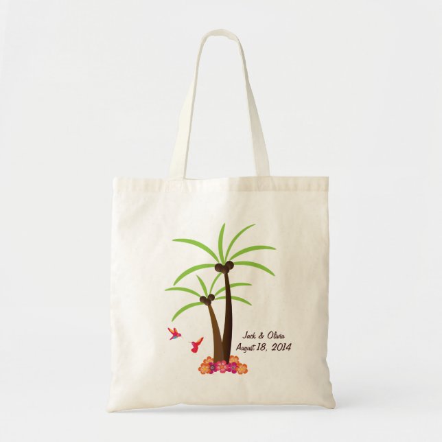 Tote Bag Palmier personnalisé Fourre-tout (Devant)