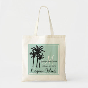 Tote Bag Palmiers verts en bon état de mariage de plage