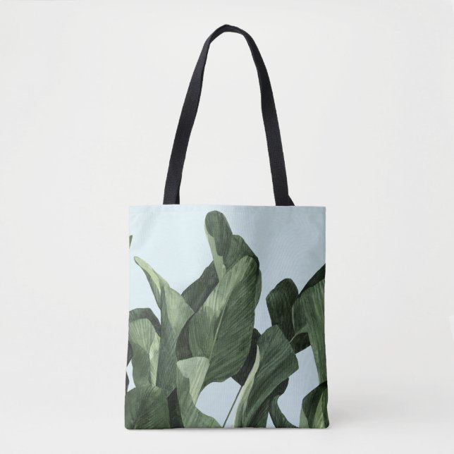 Tote Bag Palms Celadon (Devant)